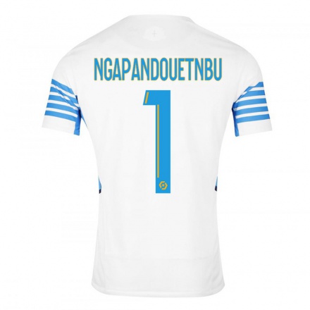 Niño Fútbol Camiseta Simon Ngapandouetnbu #1 Blanco 1ª Equipación 2021/22 Camisa Chile