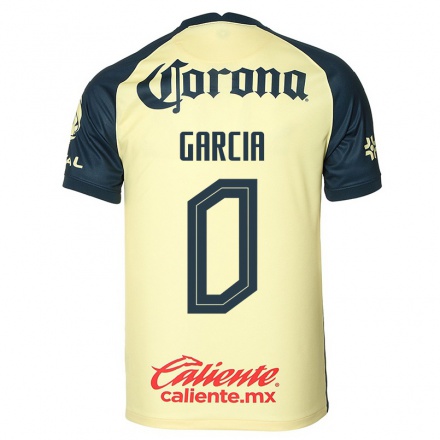 Niño Fútbol Camiseta Israel Garcia #0 Amarillo 1ª Equipación 2021/22 Camisa Chile