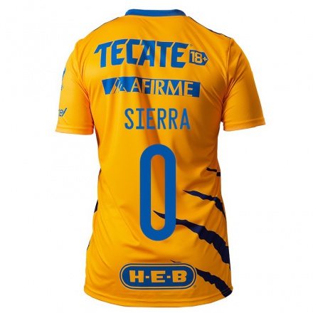 Niño Fútbol Camiseta Sierra #0 Amarillo 1ª Equipación 2021/22 Camisa Chile