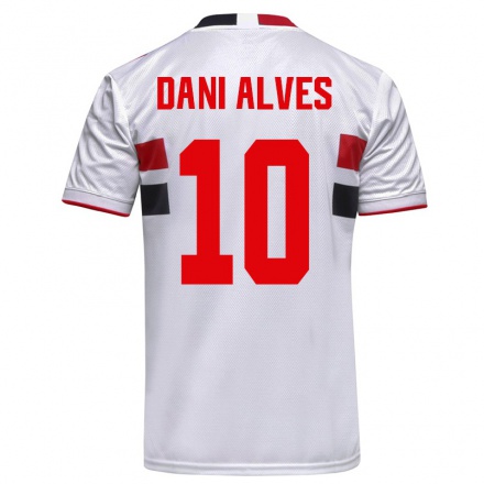 Niño Fútbol Camiseta Dani Alves #10 Blanco 1ª Equipación 2021/22 Camisa Chile
