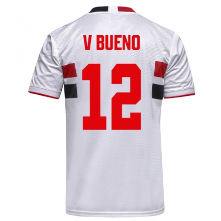 Niño Fútbol Camiseta Vitor Bueno #12 Blanco 1ª Equipación 2021/22 Camisa Chile