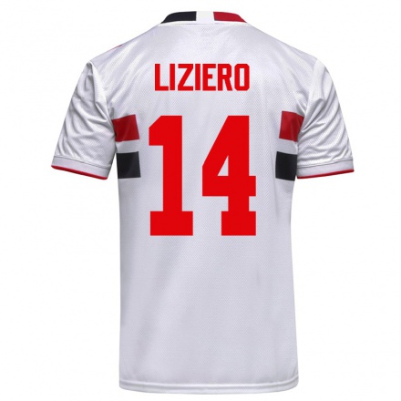 Niño Fútbol Camiseta Liziero #14 Blanco 1ª Equipación 2021/22 Camisa Chile