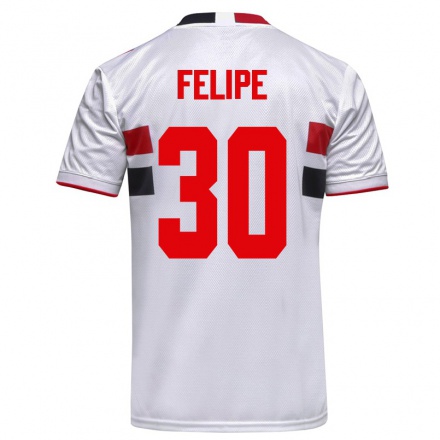 Niño Fútbol Camiseta Everton Felipe #30 Blanco 1ª Equipación 2021/22 Camisa Chile