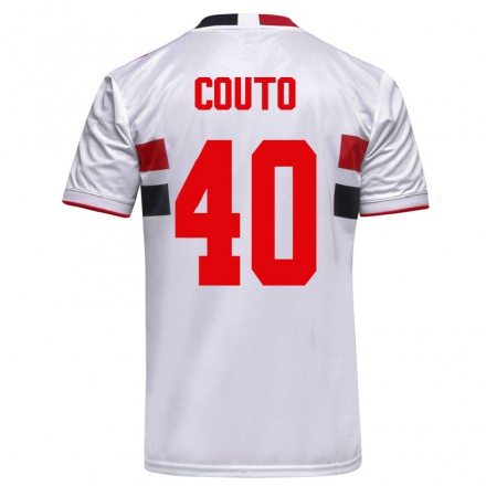 Niño Fútbol Camiseta Thiago Couto #40 Blanco 1ª Equipación 2021/22 Camisa Chile