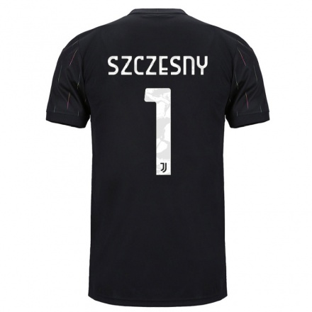 Niño Fútbol Camiseta Wojciech Szczesny #1 Negro 2ª Equipación 2021/22 Camisa Chile