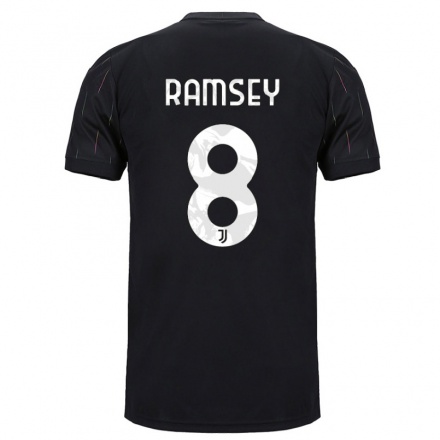 Niño Fútbol Camiseta Aaron Ramsey #8 Negro 2ª Equipación 2021/22 Camisa Chile