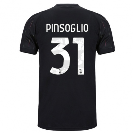 Niño Fútbol Camiseta Carlo Pinsoglio #31 Negro 2ª Equipación 2021/22 Camisa Chile