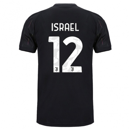 Niño Fútbol Camiseta Franco Israel #12 Negro 2ª Equipación 2021/22 Camisa Chile