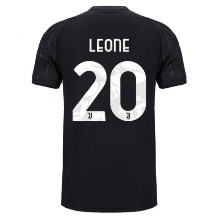 Niño Fútbol Camiseta Giuseppe Leone #20 Negro 2ª Equipación 2021/22 Camisa Chile