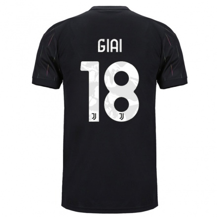 Niño Fútbol Camiseta Alice Giai #18 Negro 2ª Equipación 2021/22 Camisa Chile