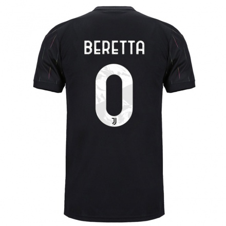 Niño Fútbol Camiseta Beatrice Beretta #0 Negro 2ª Equipación 2021/22 Camisa Chile