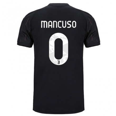 Niño Fútbol Camiseta Giulia Mancuso #0 Negro 2ª Equipación 2021/22 Camisa Chile