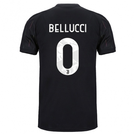 Niño Fútbol Camiseta Melissa Bellucci #0 Negro 2ª Equipación 2021/22 Camisa Chile