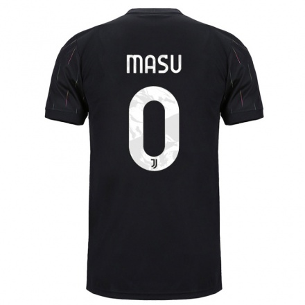 Niño Fútbol Camiseta Carlotta Masu #0 Negro 2ª Equipación 2021/22 Camisa Chile