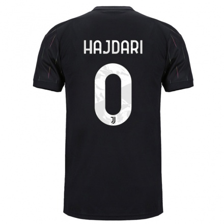 Niño Fútbol Camiseta Albian Hajdari #0 Negro 2ª Equipación 2021/22 Camisa Chile
