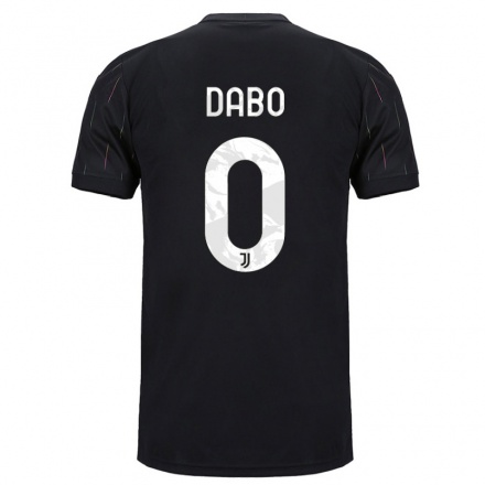 Niño Fútbol Camiseta Abdoulaye Dabo #0 Negro 2ª Equipación 2021/22 Camisa Chile
