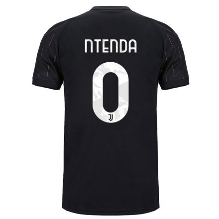 Niño Fútbol Camiseta Jean-Claude Ntenda #0 Negro 2ª Equipación 2021/22 Camisa Chile