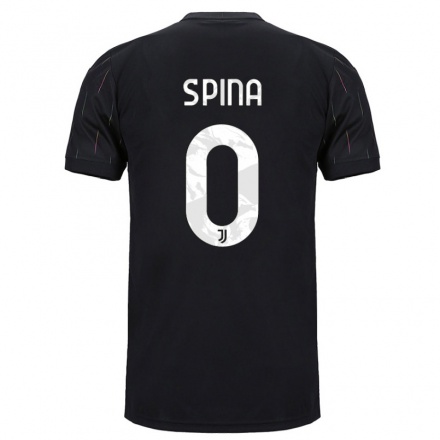 Niño Fútbol Camiseta Raffaele Spina #0 Negro 2ª Equipación 2021/22 Camisa Chile