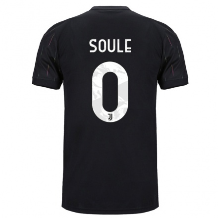 Niño Fútbol Camiseta Matias Soule #0 Negro 2ª Equipación 2021/22 Camisa Chile