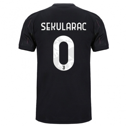 Niño Fútbol Camiseta Kristian Sekularac #0 Negro 2ª Equipación 2021/22 Camisa Chile