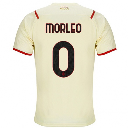 Niño Fútbol Camiseta Carolina Morleo #0 Champaña 2ª Equipación 2021/22 Camisa Chile