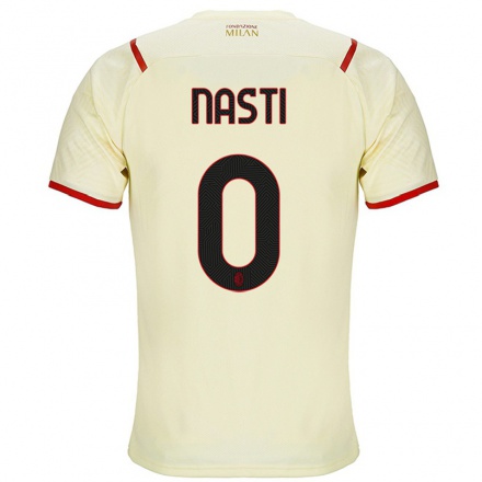Niño Fútbol Camiseta Marco Nasti #0 Champaña 2ª Equipación 2021/22 Camisa Chile