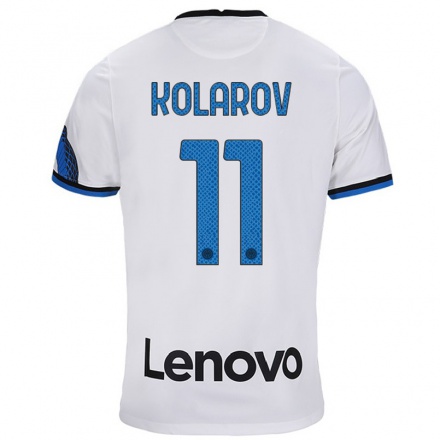 Niño Fútbol Camiseta Aleksandar Kolarov #11 Blanco Azul 2ª Equipación 2021/22 Camisa Chile