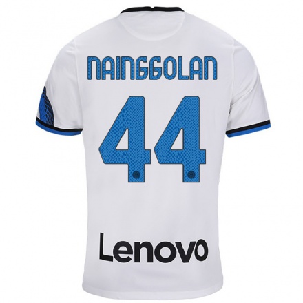 Niño Fútbol Camiseta Radja Nainggolan #44 Blanco Azul 2ª Equipación 2021/22 Camisa Chile