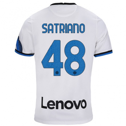 Niño Fútbol Camiseta Martin Satriano #48 Blanco Azul 2ª Equipación 2021/22 Camisa Chile