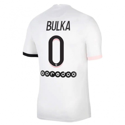 Niño Fútbol Camiseta Marcin Bulka #0 Blanco Rosa 2ª Equipación 2021/22 Camisa Chile