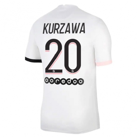 Niño Fútbol Camiseta Layvin Kurzawa #20 Blanco Rosa 2ª Equipación 2021/22 Camisa Chile
