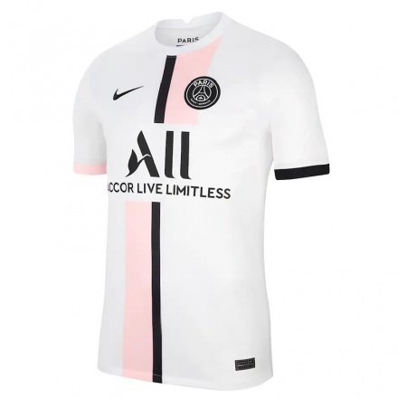 Niño Fútbol Camiseta Louis Mouquet #0 Blanco Rosa 2ª Equipación 2021/22 Camisa Chile