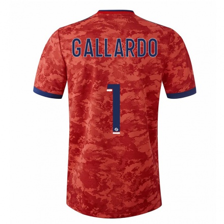 Niño Fútbol Camiseta Lola Gallardo #1 Naranja 2ª Equipación 2021/22 Camisa Chile