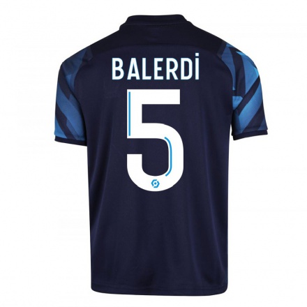 Niño Fútbol Camiseta Leonardo Balerdi #5 Azul Oscuro 2ª Equipación 2021/22 Camisa Chile