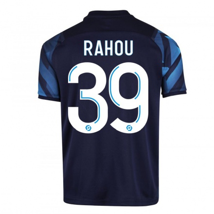 Niño Fútbol Camiseta Jores Rahou #39 Azul Oscuro 2ª Equipación 2021/22 Camisa Chile
