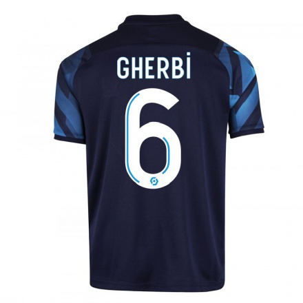 Niño Fútbol Camiseta Candice Gherbi #6 Azul Oscuro 2ª Equipación 2021/22 Camisa Chile