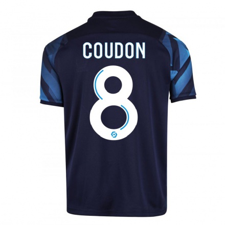 Niño Fútbol Camiseta Marine Coudon #8 Azul Oscuro 2ª Equipación 2021/22 Camisa Chile