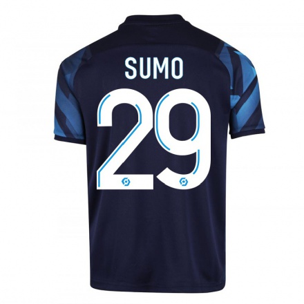 Niño Fútbol Camiseta Eva Sumo #29 Azul Oscuro 2ª Equipación 2021/22 Camisa Chile
