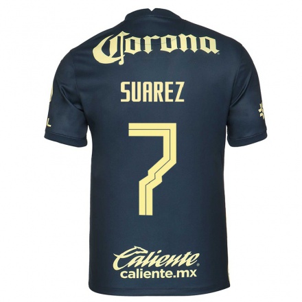 Niño Fútbol Camiseta Leo Suarez #7 Azul Marino 2ª Equipación 2021/22 Camisa Chile