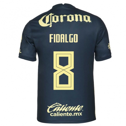 Niño Fútbol Camiseta Alvaro Fidalgo #8 Azul Marino 2ª Equipación 2021/22 Camisa Chile