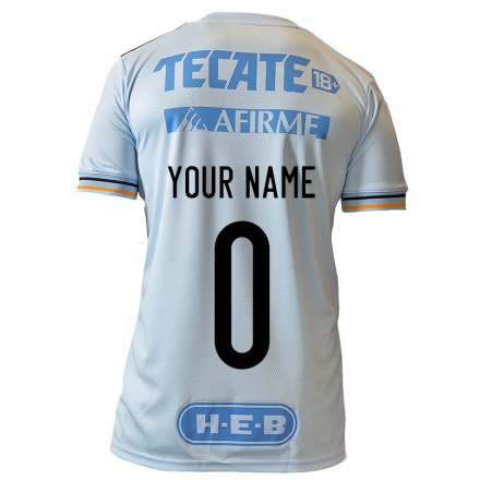 Niño Fútbol Camiseta Tu Nombre #0 Azul Claro 2ª Equipación 2021/22 Camisa Chile