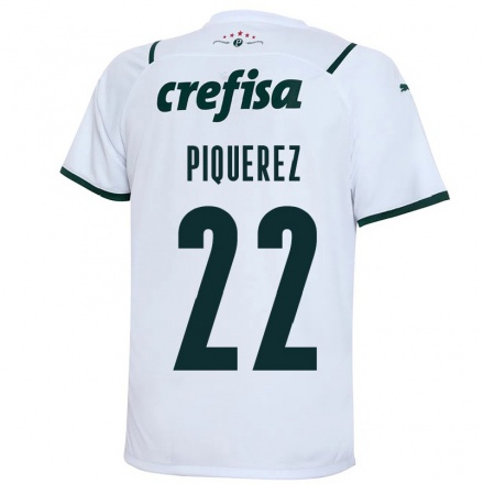 Niño Fútbol Camiseta Joaquin Piquerez #22 Blanco 2ª Equipación 2021/22 Camisa Chile
