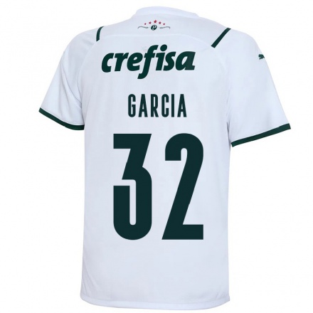Niño Fútbol Camiseta Gustavo Garcia #32 Blanco 2ª Equipación 2021/22 Camisa Chile