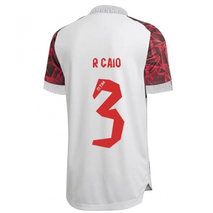 Niño Fútbol Camiseta Rodrigo Caio #3 Blanco 2ª Equipación 2021/22 Camisa Chile