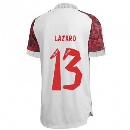 Niño Fútbol Camiseta Lazaro #13 Blanco 2ª Equipación 2021/22 Camisa Chile