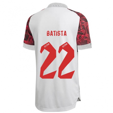 Niño Fútbol Camiseta Gabriel Batista #22 Blanco 2ª Equipación 2021/22 Camisa Chile