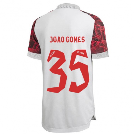 Niño Fútbol Camiseta Joao Gomes #35 Blanco 2ª Equipación 2021/22 Camisa Chile