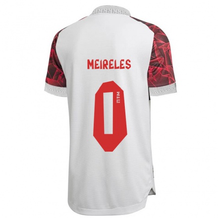 Niño Fútbol Camiseta Lu Meireles #0 Blanco 2ª Equipación 2021/22 Camisa Chile