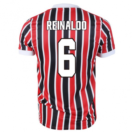 Niño Fútbol Camiseta Reinaldo #6 Negro Rojo 2ª Equipación 2021/22 Camisa Chile