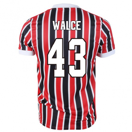 Niño Fútbol Camiseta Walce #43 Negro Rojo 2ª Equipación 2021/22 Camisa Chile